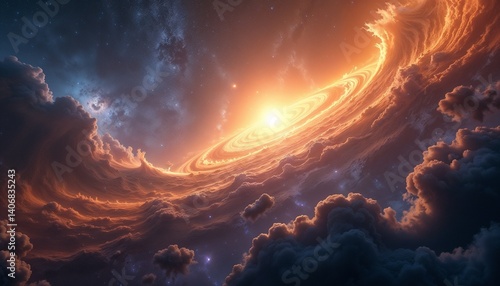 Stunning cosmic landscape reveals swirling galaxies and vibrant star formation in deep space