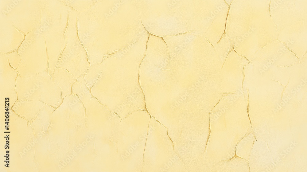Fototapeta premium Cracked Yellow Texture Background: Vintage Grunge Design for Home Decor and Artistic Expression
