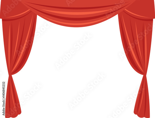 Theatre Curtain Illustration