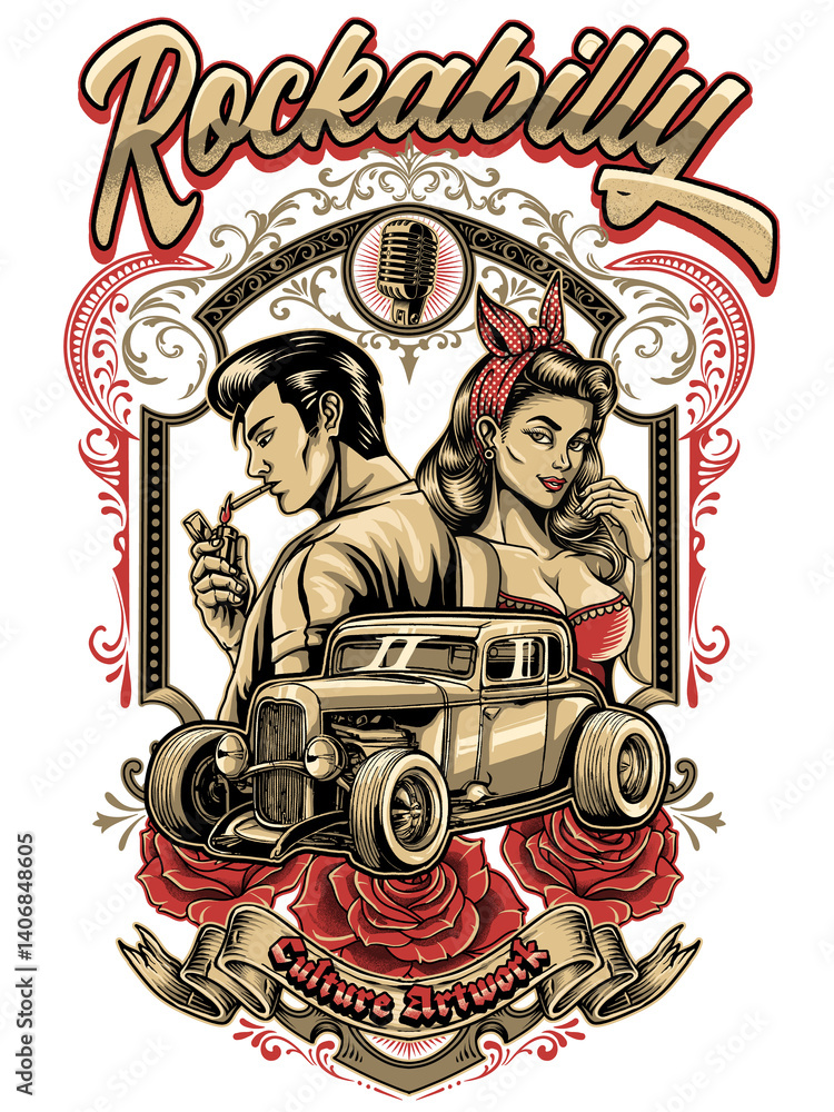 Obraz premium Rockabilly