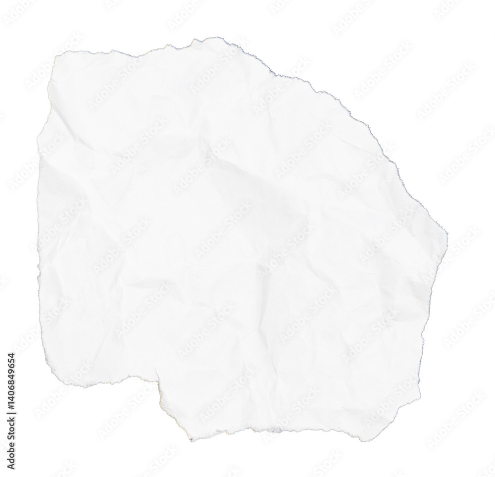 Isolated torn paper on white background, copyspace Isolated torn paper on white background, copyspace