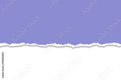 Torn Blue Paper with Transparent Background Texture Realistic Edge Detail Style Design