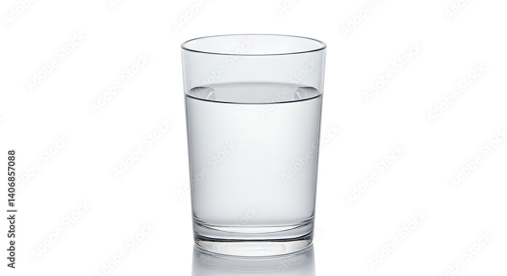 Refreshing glass of water pure and clear thirst quencher healthy hydration clean and simple studio Refreshing glass of water pure and clear thirst quencher healthy hydration clean and simple studio