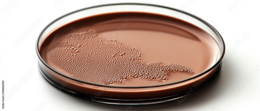 Chocolate Petri Dish with Intricate Pattern Chocolate Petri Dish with Intricate Pattern