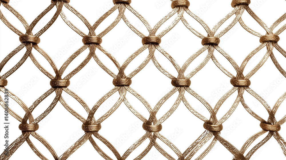 Fototapeta premium A close up of a gold colored net