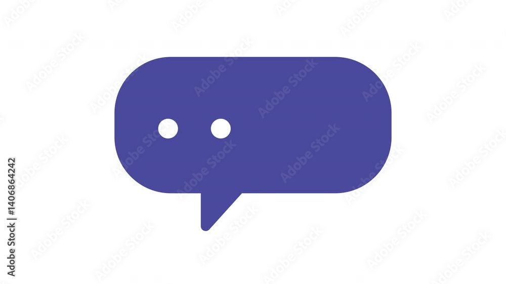 Chat box in style with this blue speech bubble. Chat box in style with this blue speech bubble.