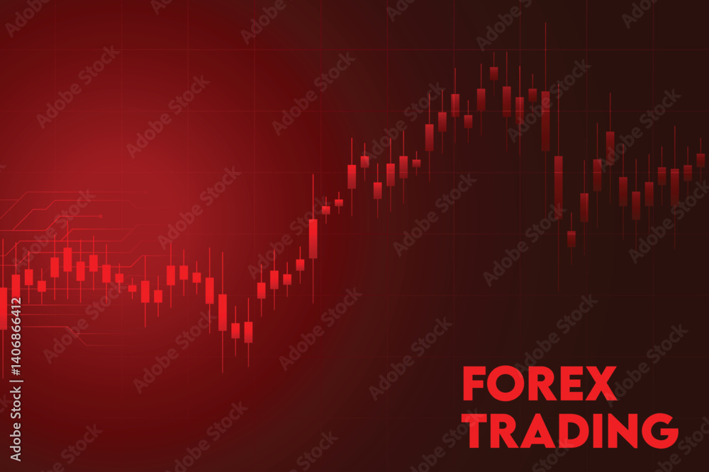 Fototapeta premium stock market and exchange background with chart diagram for investment