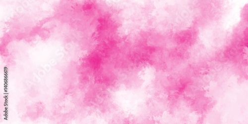 Abstract magenta pink shades aquarelle illustration Watercolor, bright aquarelle painted subtle pink watercolor canvas for stain design,  Oil painting background.