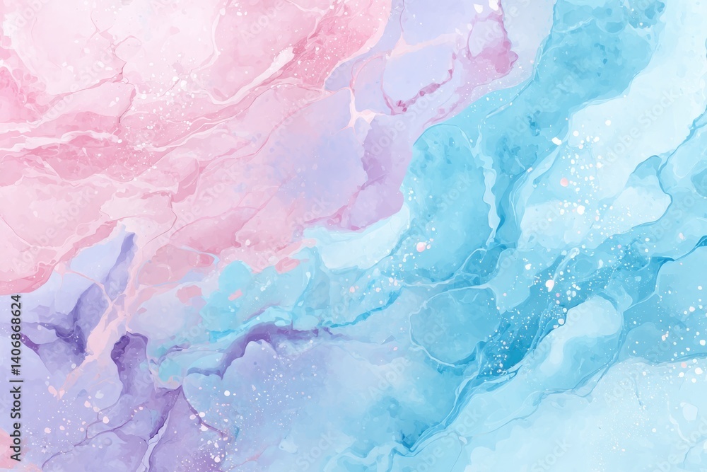 Elegant Fluid Marble Texture in Soft Pink and Blue Hues With a Seamless Blend of Colors and Gentle Swirls Elegant Fluid Marble Texture in Soft Pink and Blue Hues With a Seamless Blend of Colors and Gentle Swirls