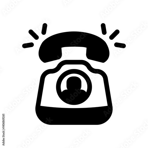 phone ringing solid style