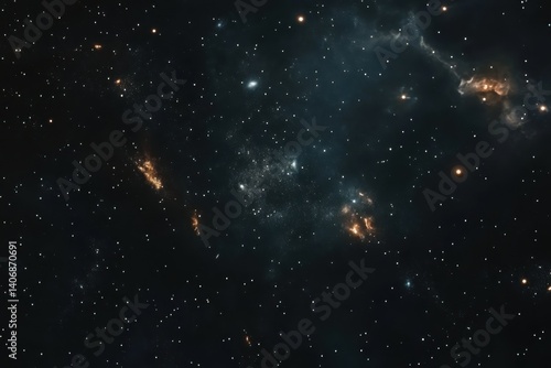 Wallpaper Mural space background with stars Torontodigital.ca