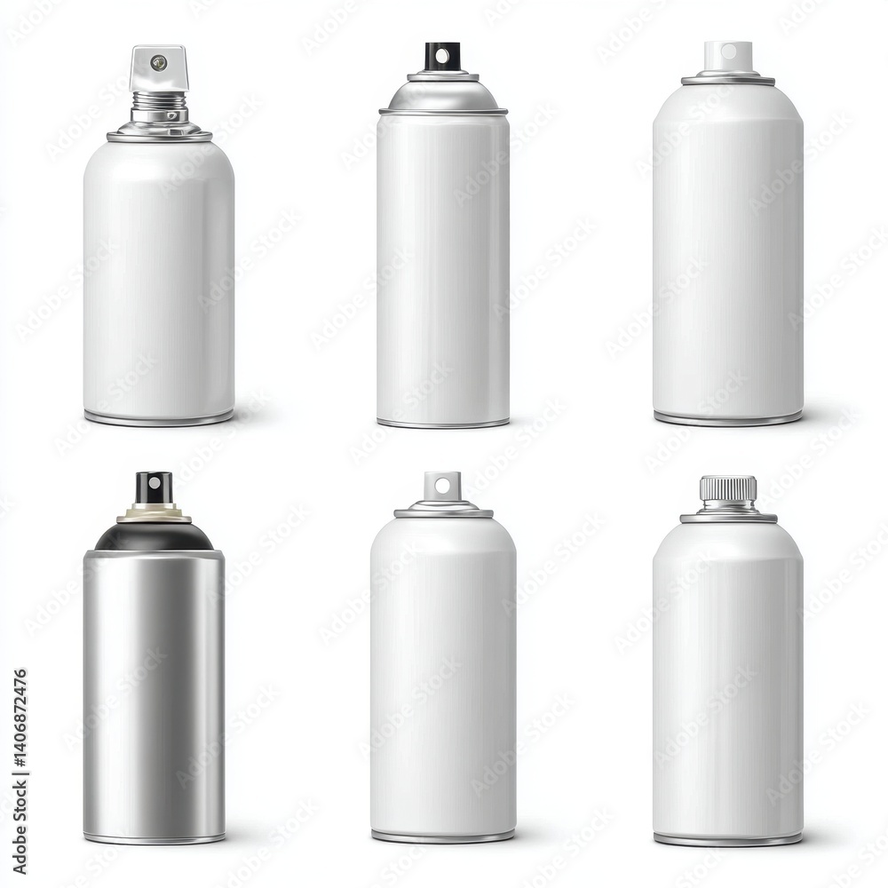 Collection of Spray Cans for Artistic and Creative Projects Collection of Spray Cans for Artistic and Creative Projects