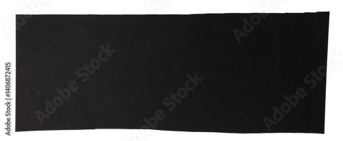 Tableau sur toile Black matte paper stripe on white background