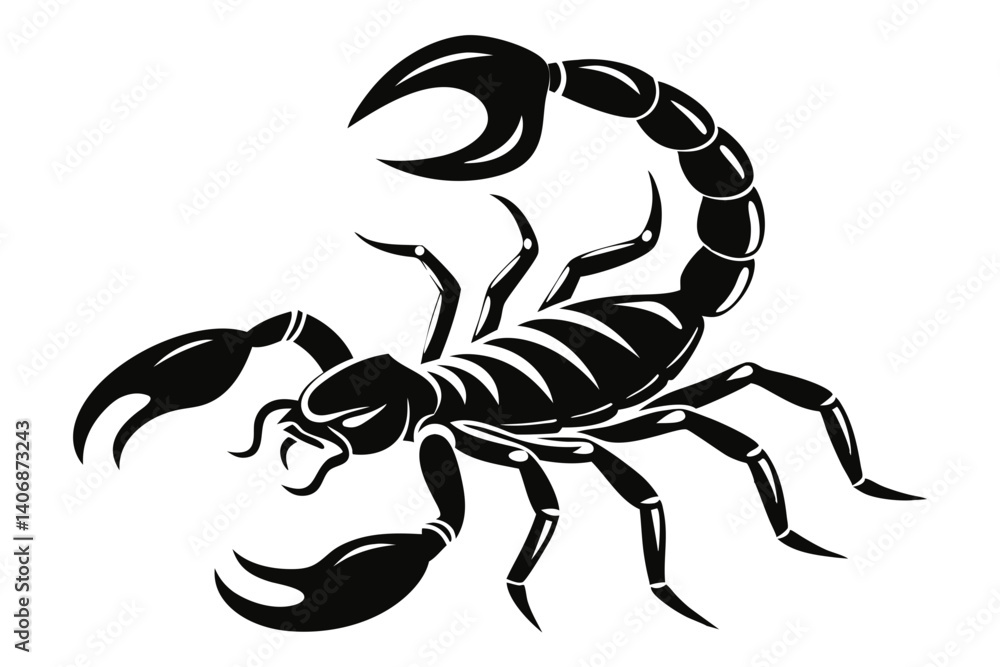 scorpion silhouette line art vector illustration scorpion silhouette line art vector illustration