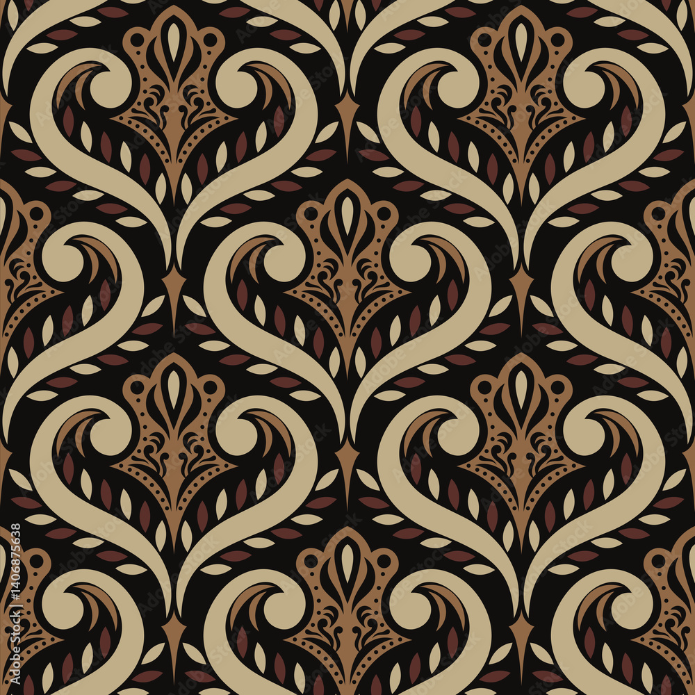 Classical eastern floral pattern