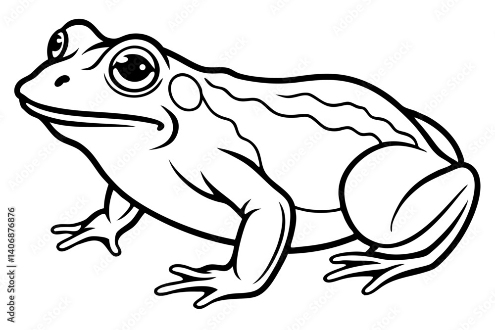 toad silhouette line art vector illustration toad silhouette line art vector illustration
