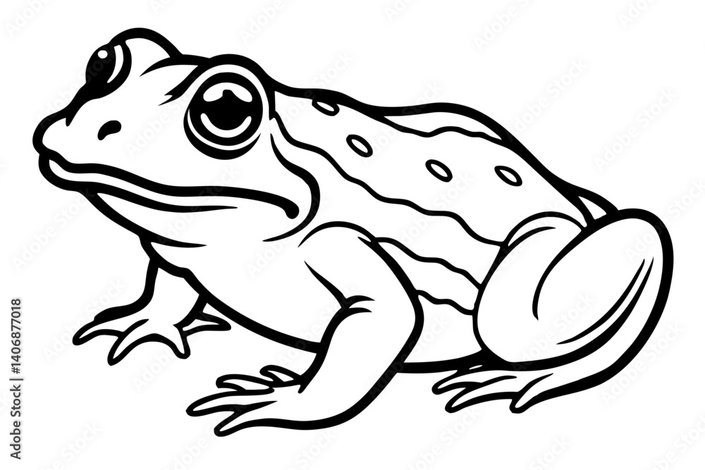 toad silhouette line art vector illustration toad silhouette line art vector illustration
