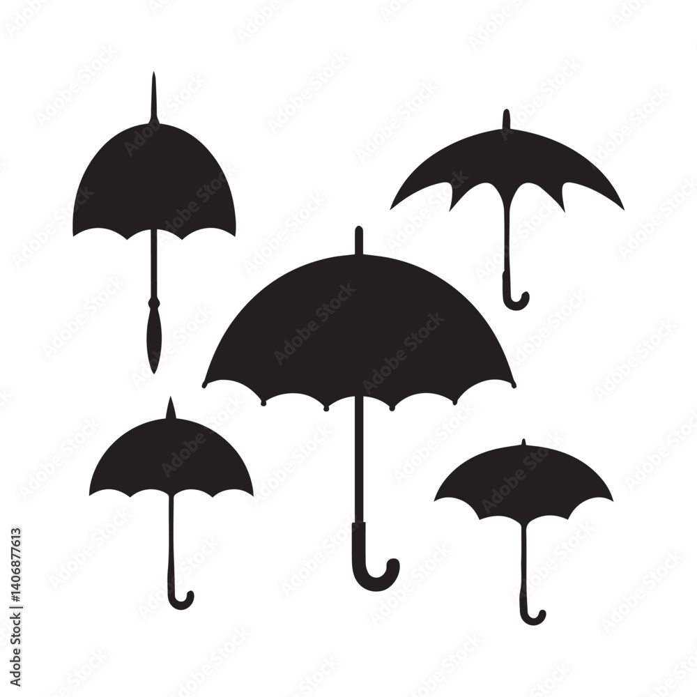 set of umbrella set of umbrella