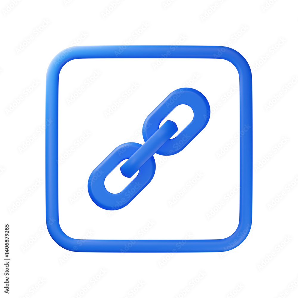 3d hyperlink icon 3d hyperlink icon