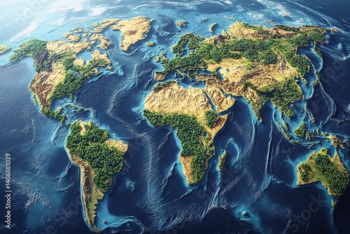 Wallpaper Mural the world in the sky Torontodigital.ca