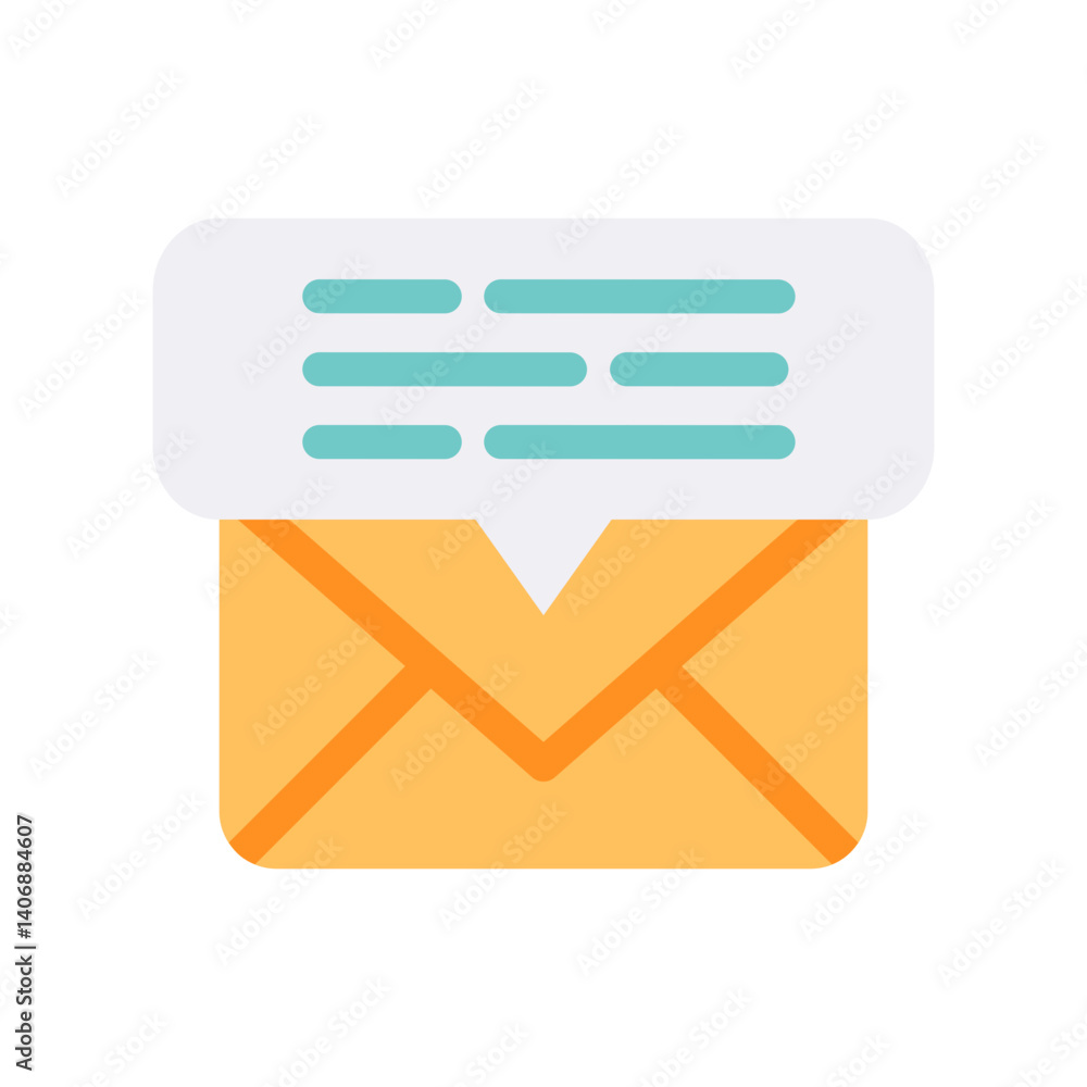 chat email flat style