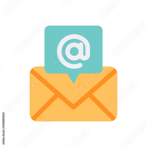Obraz na płótnie inbox email flat style w salonie