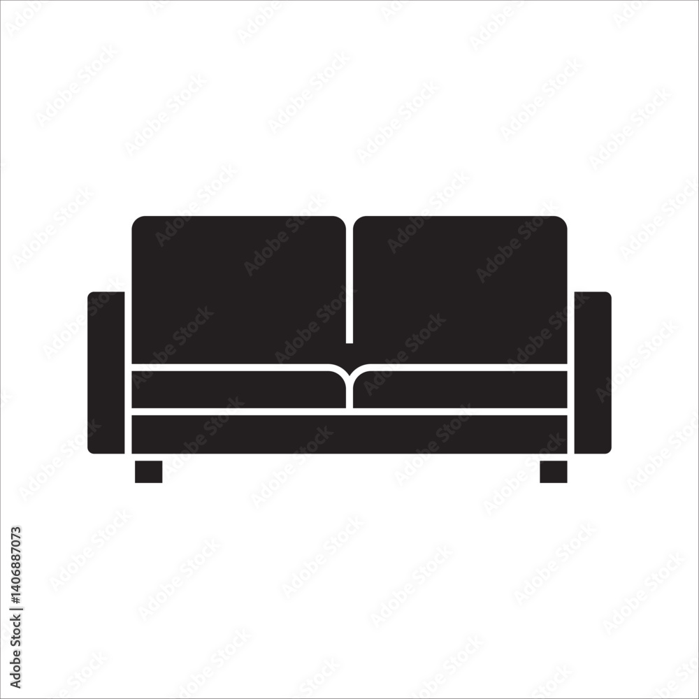 Sofa, linear style sign for mobile concept and web design. Symbol, logo illustration. Pixel perfect vector graphics on white background Sofa, linear style sign for mobile concept and web design. Symbol, logo illustration. Pixel perfect vector graphics on white background