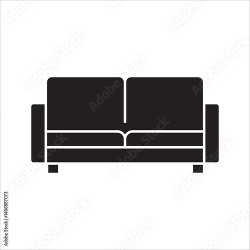 Sofa, linear style sign for mobile concept and web design. Symbol, logo illustration. Pixel perfect vector graphics on white background