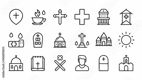 set of 45 outline icons related to christianity li (1).svg