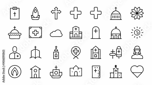 set of 45 outline icons related to christianity li (2).svg
