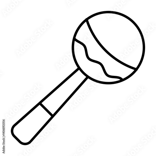 rattle outline icon