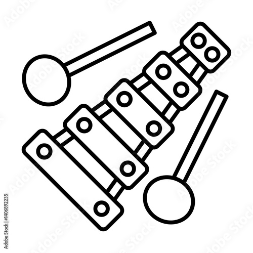 xylophone outline icon