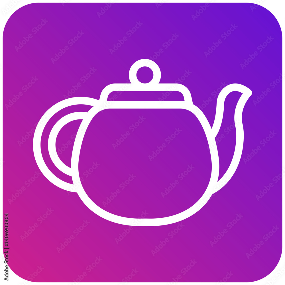 Obraz premium Teapot Vector Icon Design Illustration
