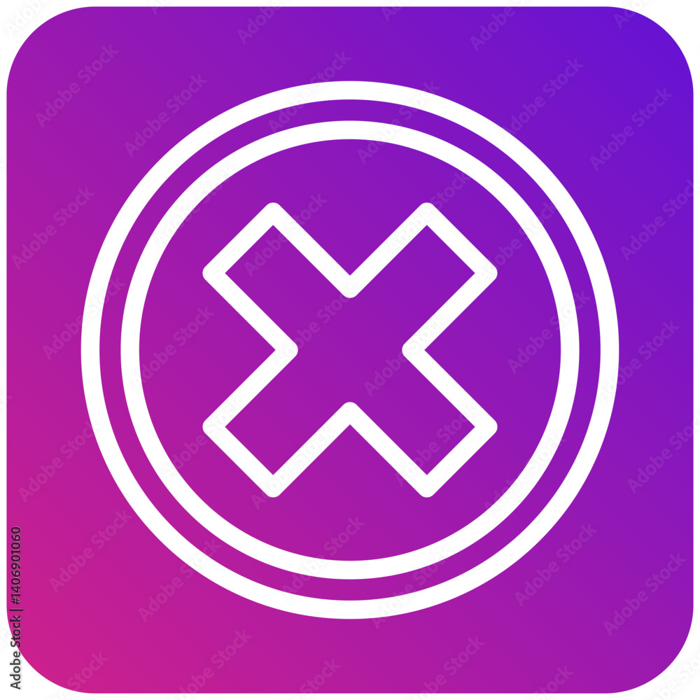 Fototapeta premium Close Vector Icon Design Illustration