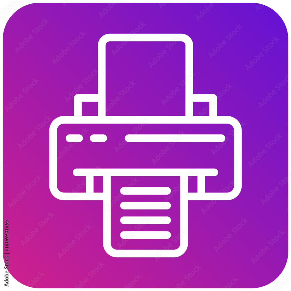 Printer Vector Icon Design Illustration Printer Vector Icon Design Illustration