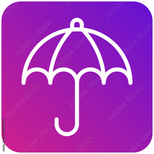 Umbrella Vector Icon Design Illustration