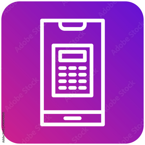 Calculator Vector Icon Design Illustration
