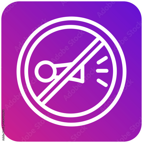 No horn Vector Icon Design Illustration