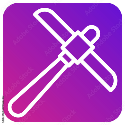 Pickaxe Vector Icon Design Illustration