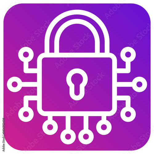 Lock Vector Icon Design Illustration
