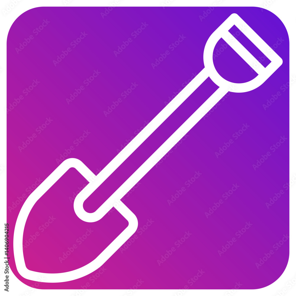 Shovel Vector Icon Design Illustration Shovel Vector Icon Design Illustration