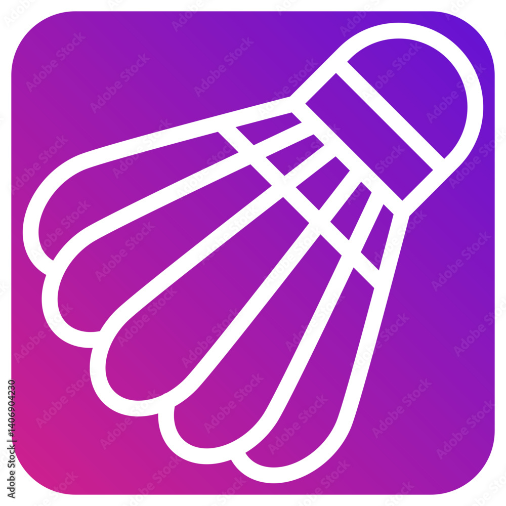 Shuttlecock Vector Icon Design Illustration Shuttlecock Vector Icon Design Illustration