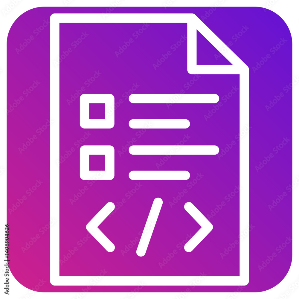 Script Vector Icon Design Illustration Script Vector Icon Design Illustration