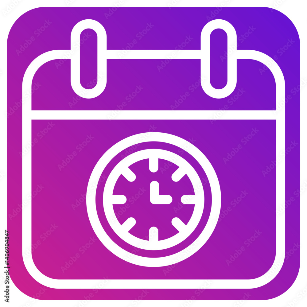 Fototapeta premium Deadline Vector Icon Design Illustration