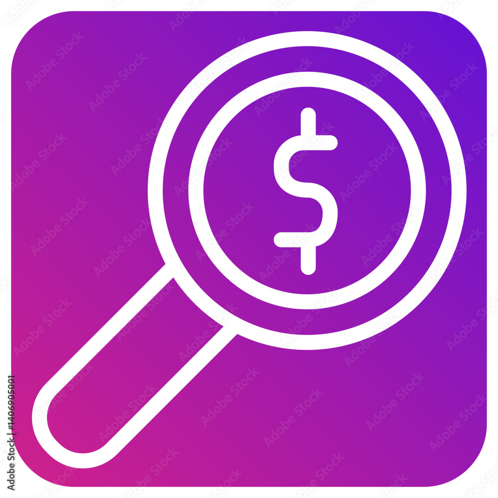 Magnifier Vector Icon Design Illustration Magnifier Vector Icon Design Illustration