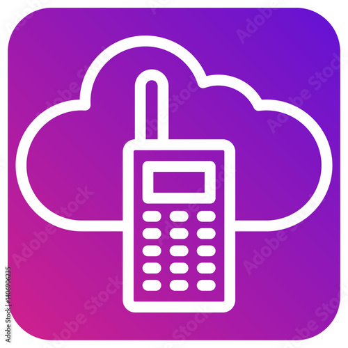 Walkie talkie Vector Icon Design Illustration