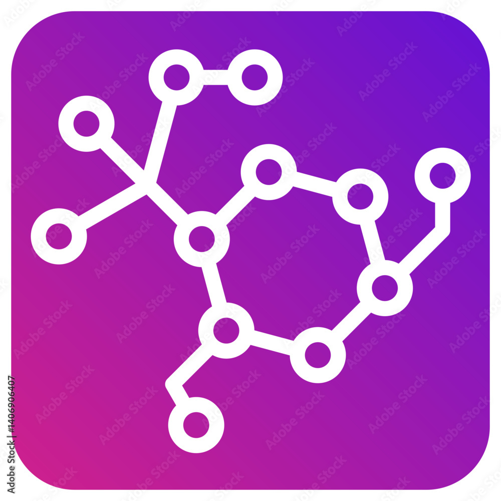 Molecule Vector Icon Design Illustration Molecule Vector Icon Design Illustration