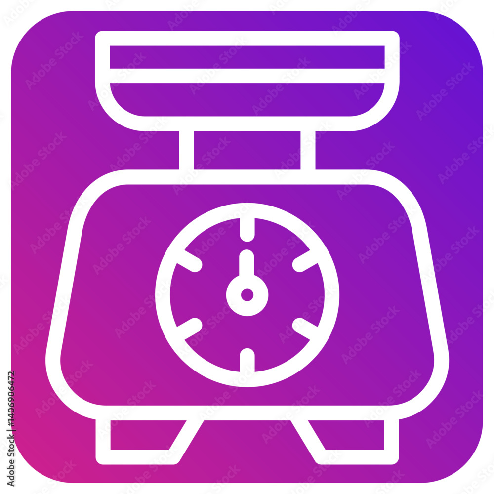 Fototapeta premium Scale Vector Icon Design Illustration