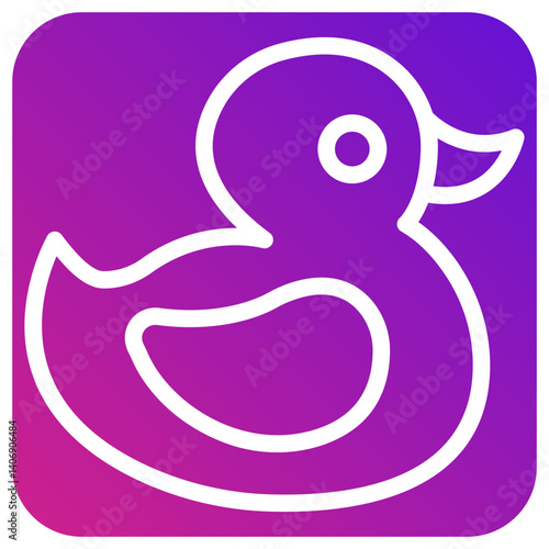 Rubber duck Vector Icon Design Illustration