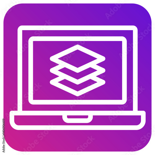 Layers Vector Icon Design Illustration